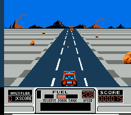 Ретро-игры - Road Blasters (NES) - аркадные гонки со стрельбой, портированные с Atari System 1